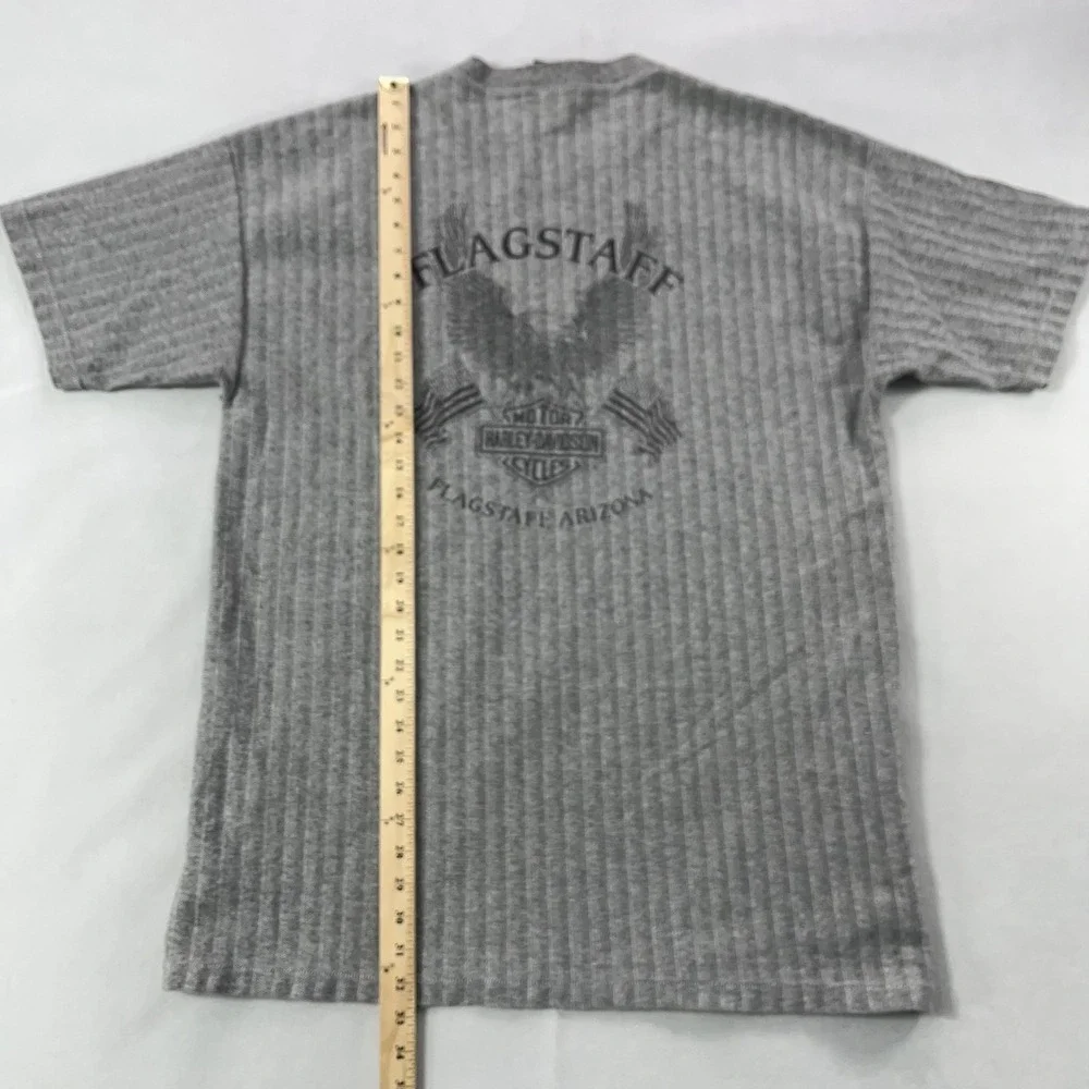 Vintage Harley-Davidson Shirt Mens XL Gray Flagstaff Arizona Eagle USA‎ Graphic